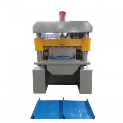 Nail-free standing metal seam strips lock roofing profile making machine