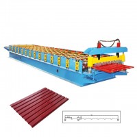 Metal roofing sheet making machine aluminum trapezoidal sheet roll forming machinery for sale